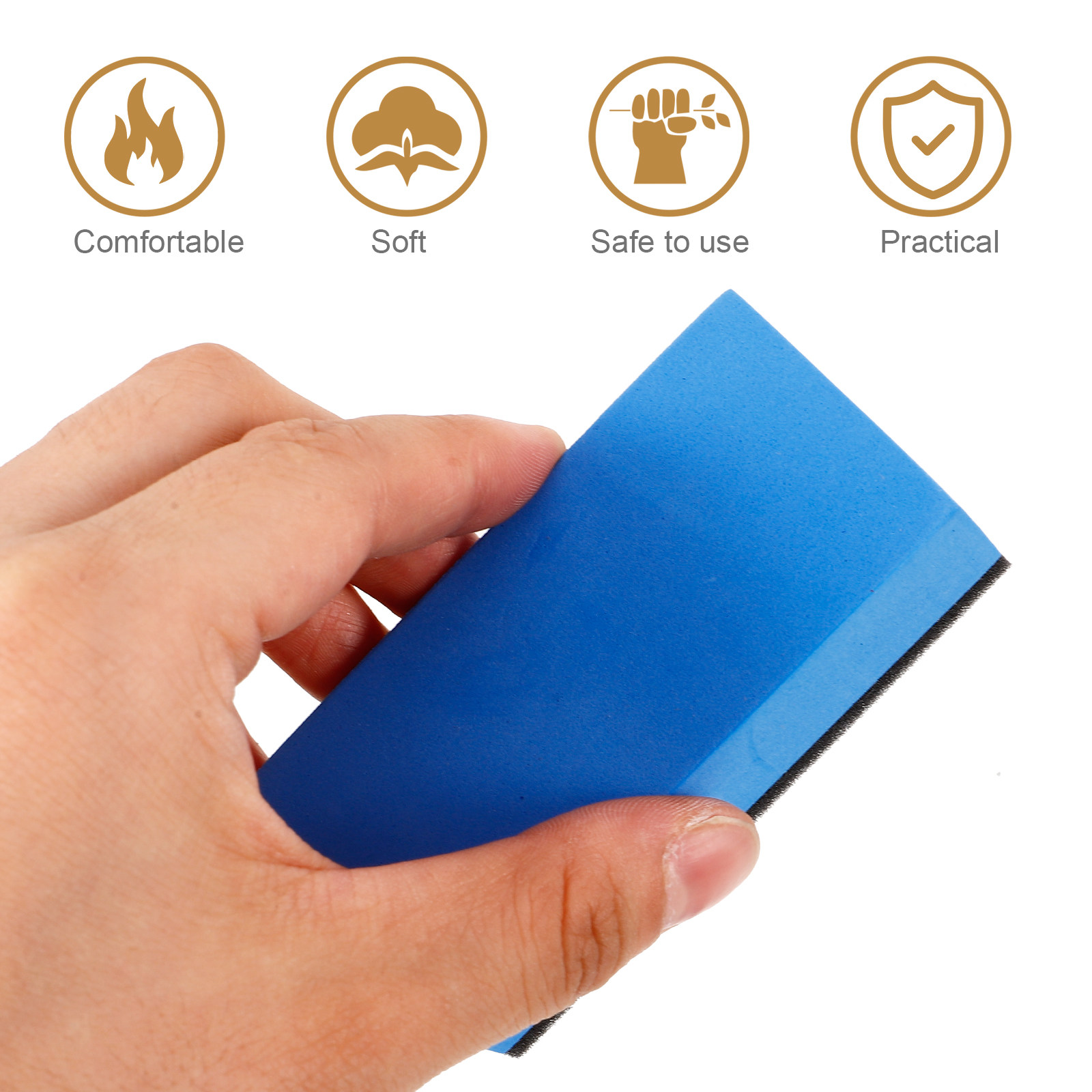 1Set Car Waxing Sponge Block L - Wax Applicator Pad ulasan dan harga