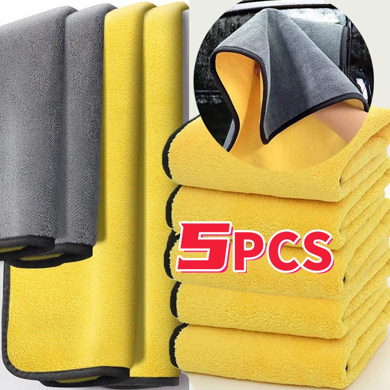 1/3/5PCS Microfiber Cleaning T - Microfiber Towel Detailing ulasan dan harga